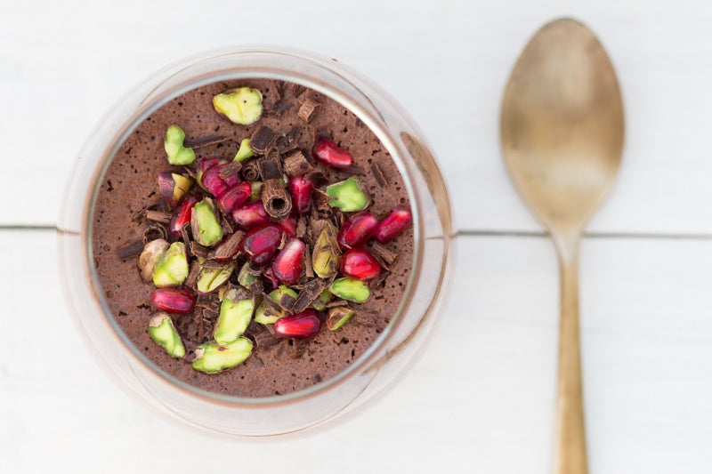 Fluffy vegan chocolate mousse with aquafaba - Maiva